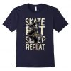 Skateboard Sleep Repeat T-Shirt DV01