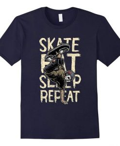 Skateboard Sleep Repeat T-Shirt DV01