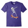 Skeleton Skull Skateboard T-Shirt DV01