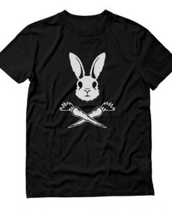 Skull Rabbit Crossbones Carrots Easter T-Shirt AV01