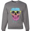 Skull with Glasses Sweatshirt VL01