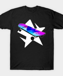 Space skate Skateboard T-Shirt DV01