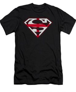 Superman fit english shield black t-shirt ERSuperman fit english shield black t-shirt ER