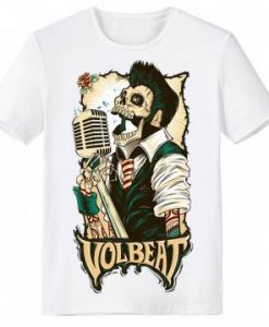 Volbeat Rock Band Skeleton T-shirt ER01