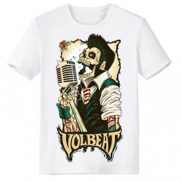 Volbeat Rock Band Skeleton T-shirt ER01