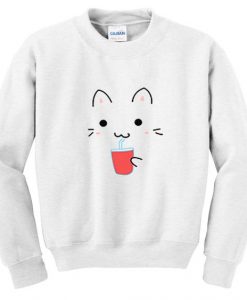 cute cat sweatshirt EL