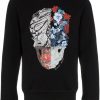 floral skull print sweatshirt VL01