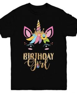 Birthday Girl Unicorn T-Shirt VL1N