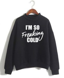 Cold Black Sweatshirt VL15N