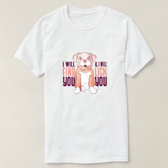 Cute Cartoon Dog Custom T-Shirts ER1N
