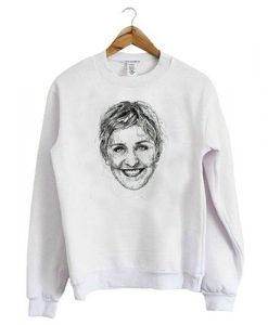 Ellen Degeneres White sweatshirt ER25N
