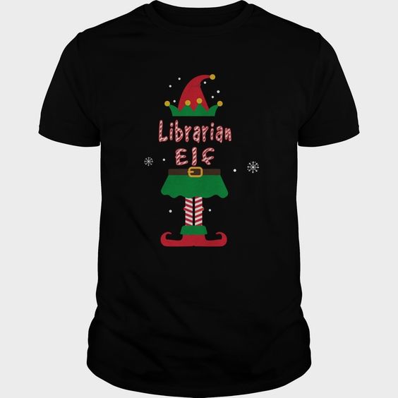 Librarian ELF Christmas T-Shirt AZ7N