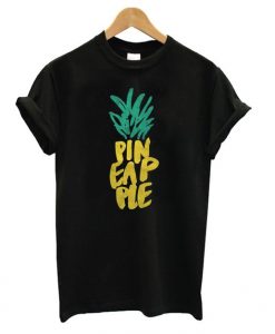 Pineapple Font T shirt EL7N