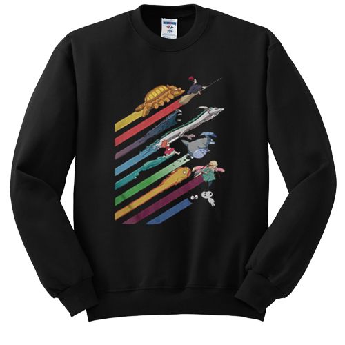 Rainbow Studio Ghibli sweatshirt ER25N