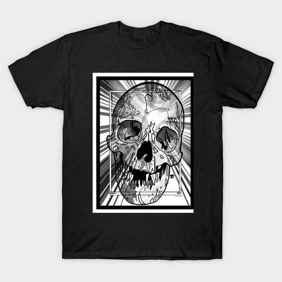 Skeleton White Black T-shirt FD8N