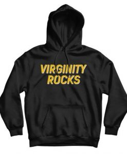 Virginity Rocks Black Hoodie VL25N
