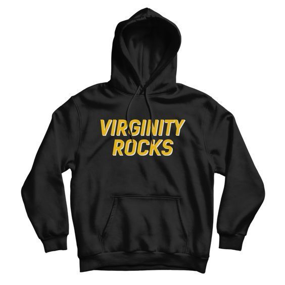 Virginity Rocks Black Hoodie VL25N