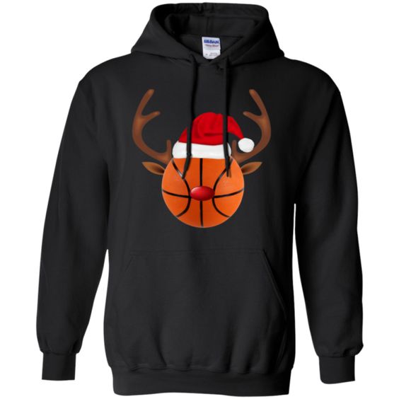 Basketball Reindeer Hoodie D7VL