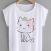 Cat Curved Tee T-Shirt D3AZ