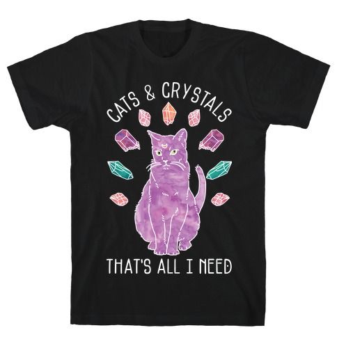 Cats and Crystals T-Shirt AR24D