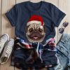 Christmas Pug T-Shirt D7VL