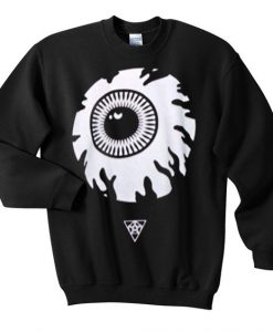 Eyeball Anime Black Sweatshirt VL2D