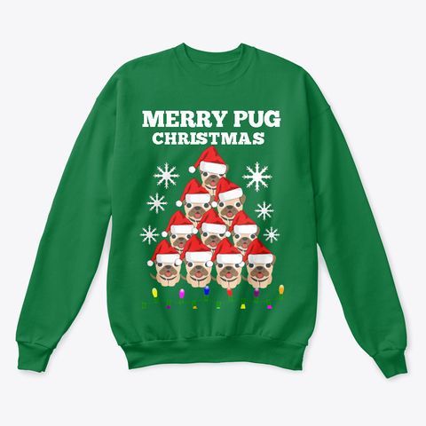 Merry Pug Chistmas Sweatshirt EM4D