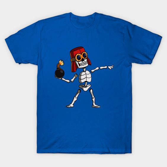 Skeleton Banksy T-shirt ER23D