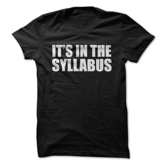 The syllabus Tshirt NR21D