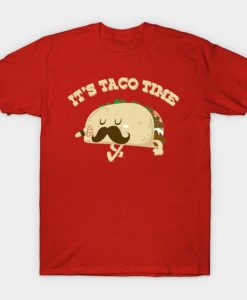 looking mustachioed taco T-Shirt ER23D