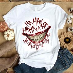 Hahaha Joker Smile Tshirt LI9M0
