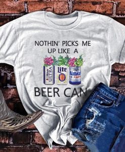 Picks Me Up Beer Can T-Shirt AF21M0