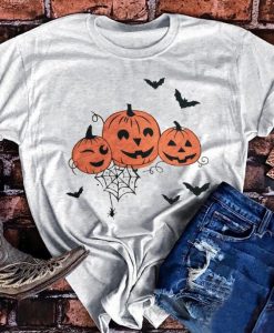 Pumpkin Face Bat T-Shirt AF21M0