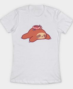 Tea Flower Sloth T Shirt AF18M0