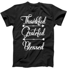 Thankful Grateful Blessed T Shirt LY27M0