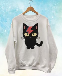 Bowie Black Cat Sweatshirt LI30JL0