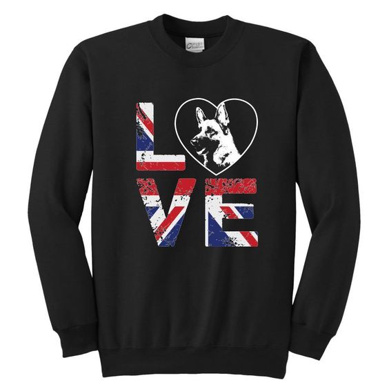 Love British Flag Sweatshirt LI30JL0