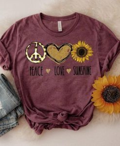 Peace love sunshine Tshirt FD4JL0