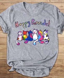 Happy Purride Cat Tshirt TY13AG0