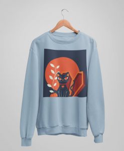 Halloween Cat Sweatshirt TY1S0