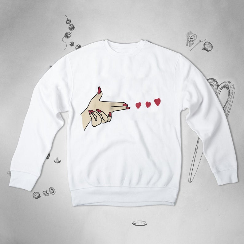 Hearts Love Sweatshirt TY1S0