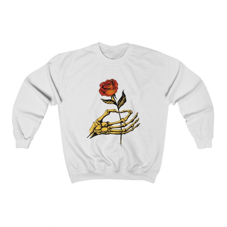Skeleton Rose Sweatshirt TY1S0
