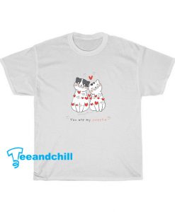 Cat Hearth Valentine Tshirt SR16D0