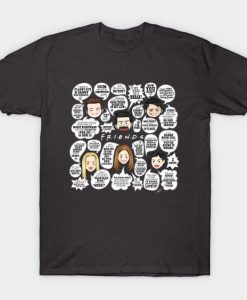 FRIENDS TV Lines T-Shirt DE1F1