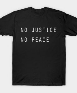 No Justice white T-Shirt DE1F1