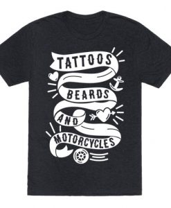 Beards And Motorcycles T-shirt SD29MA1