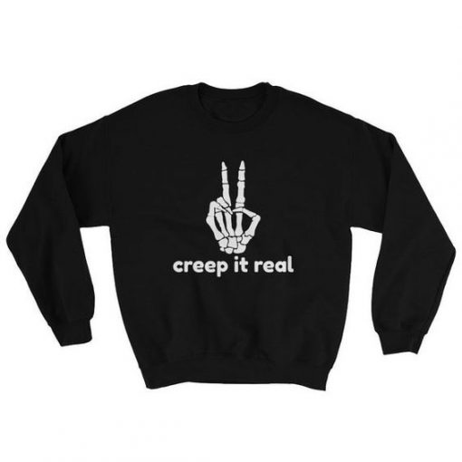 Creep It Real Skeleton Sweatshirt SD10MA1