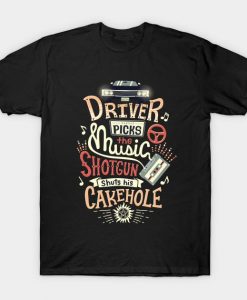 Driver Picks the Music Supernatural T-Shirt AL15MA1