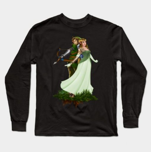 Link And Zelda Long Sleeve Sweatshirt FA31MA1