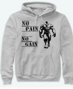 Sweat capuche No pain No gain Hoodie GN25MA1